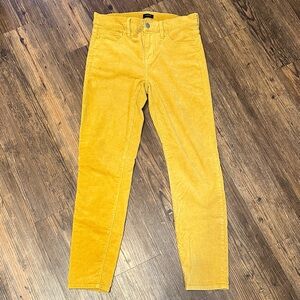 J. Crew Mustard Corduroy Trousers